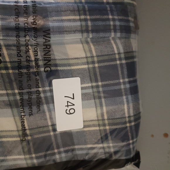 Patagonia Long Sleeved Fjord Flannel Shirt Men XXL Virtually Blue Missing Button - Picture 12 of 12